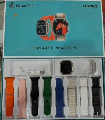 9 Color Bluetooth Smart Watch with Heart Rate & Sleep Tracking