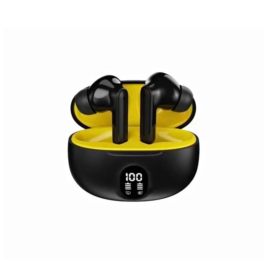 Black Long-Lasting Battery With Fast Charge Earbuds